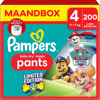 Pampers Baby Dry Pants  luierbroekjes maat 4 - 200 stuks