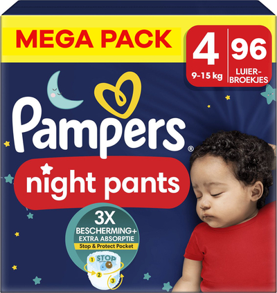 Pampers Baby Dry Night Pants  luierbroekjes maat 4 - 96 stuks