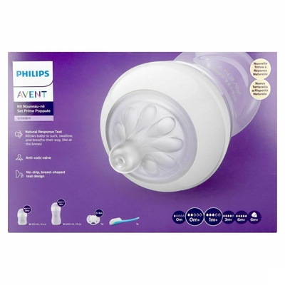 Philips Avent Natural Response Fles - Startersset voor pasgeboren baby's SCD838/11
