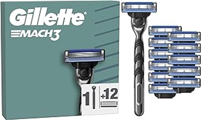Gillette Mach 3 scheersystemen - 12 stuks