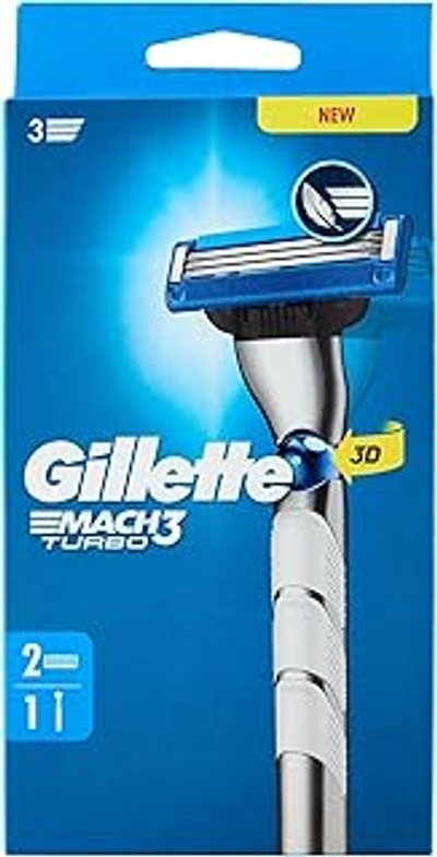 Gillette Mach 3 Turbo scheersystemen - 2 stuks