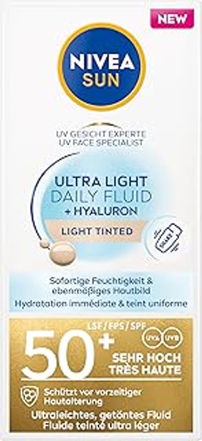 NIVEA SUN Getinte gezichtsverzorging met SPF 50+, 40 ml