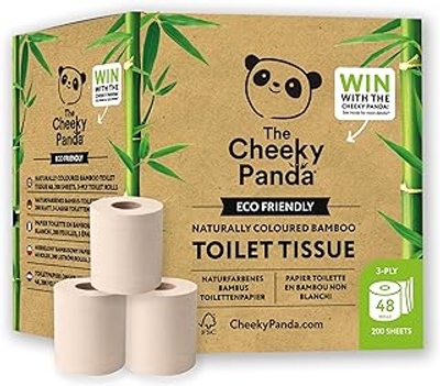 Cheeky Panda 3-laags toiletpapier - 48 rollen