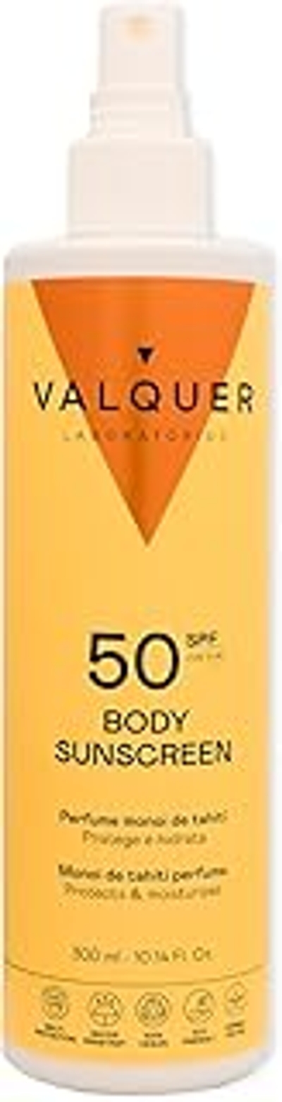 Valquer Laboratorios Lichaamszonnebrandcrème SPF 50. Waterbestendig. Hoge bescherming en hydratatie voor de huid. Lichte formule - 300 ml
