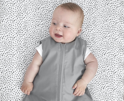 Meyco Baby Uni baby zomerslaapzak - 70cm -Grey- 0.3 TOG