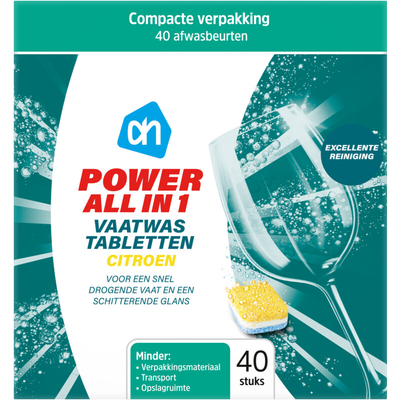 Albert Heijn  vaatwastabletten  - 40 wasbeurten