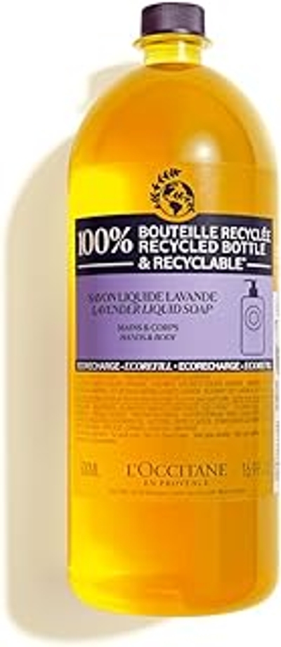 L'OCCITANE - Eco-Refill sheaboter vloeibare hand & lichaam zeep lavendel - 500 ml - Geproduceerd in Frankrijk