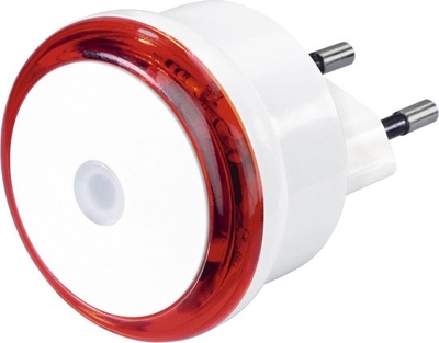 Hama Led-nachtlampje "Basic" met stekker, schemersensor, energiebesp., rood