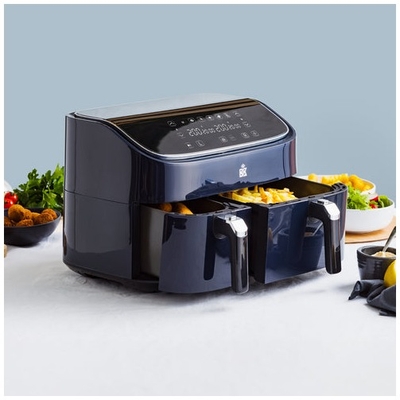 BK Supreme XXXL dubbele airfryer 3L+6L Airfryer Blauw