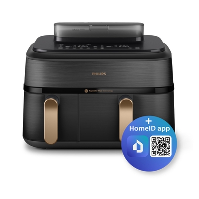 Philips NA552/00 Dual Basket Airfryer Zwart