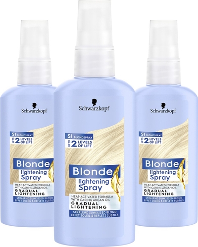Schwarzkopf Blonde Blondspray Super - Haarverf - Stralende Sunkissed Blond Haar - Gezond en Glazend Resultaat  - 3x 100ml