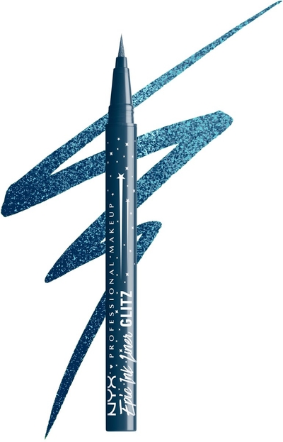 NYX Professional Make Up Epic Ink Liner Glitz Eyeliner - Intense kleur - Metallic - Denim Dazzle - 1 ST