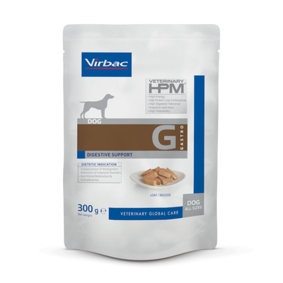 9 x 300 g Virbac Dog Veterinary HPM Digestive Support nat hondenvoer - natvoer honden
