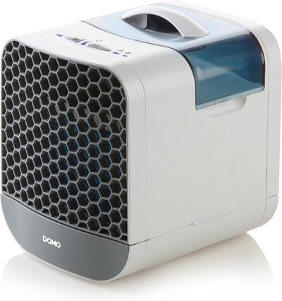 DOMO DO154A Mini Aircooler - Luchtkoeler - Ventilator - Wit/Blauw