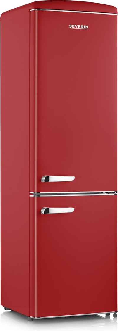 Severin RKG 8917 - Koel-vriescombinatie - 244 Liter - Retro - Rood