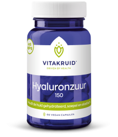 Vitakruid Hyaluronzuur 150 HyaMax® met vitamine C Anti-Aging 60CP