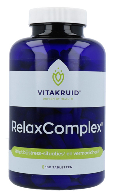 Vitakruid RelaxComplex oa Magnesium Tauraat & Vitamine D3 180TB