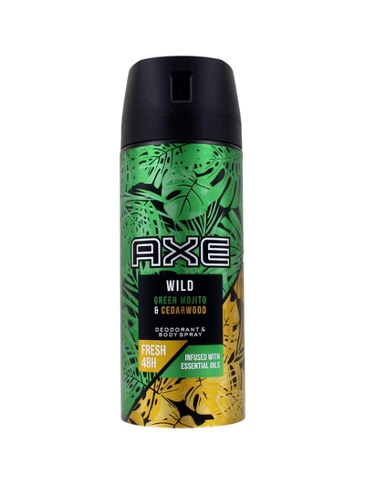 Axe Deodorant Spray Wild Green Mojito&Cedarwood, 150 ml