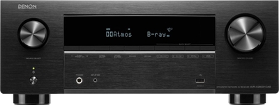 Denon AVR-X2800H DAB AV Receiver met 7.2 kanalen, 8K Ultra HD, HEOS® Built-In, 3D-Audio Versterker, 150 Watt per kanaal en 6 HDMI-Ingangen- Zwart