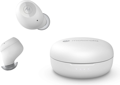 Motorola Sound Draadloze Oordopjes - MOTO BUDS 150 - In-Ear Oordoppen - Bluetooth - Water- en Zweetbestendig - Touch- en Voice Control - 18-Uur Afspeeltijd - Wit