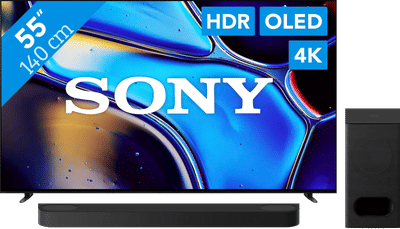 Sony 55" Bravia 8 OLED 4K (2024) + Sony Bravia Theatre Bar 6 Zwart