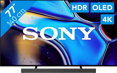 Sony 77" Bravia 8 OLED 4K (2024) + Sony Bravia Theatre Bar 6 Zwart