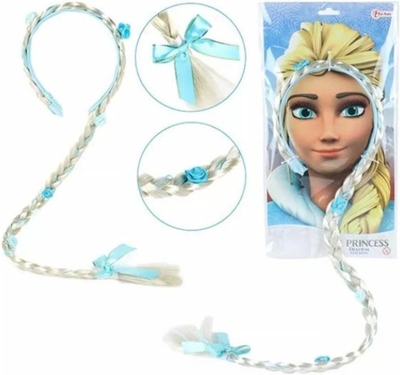 Ice Princess Diadeem met Lange Haarvlecht Prinses