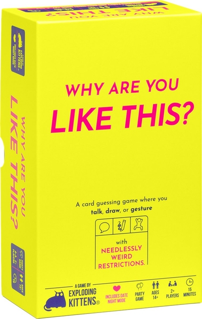 Why Are You Like This? - Hilarisch Engelstalig Partyspel - Speel met 2 Personen of in Teams - Vanaf 14 jaar - Exploding Kittens