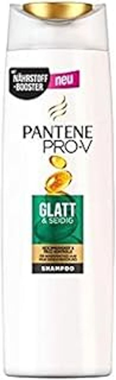Pantene Pro-V Glad en zijdeachtig shampoo, Pro-V-formule en antioxidanten, voor weerbarstig haar, 300 ml