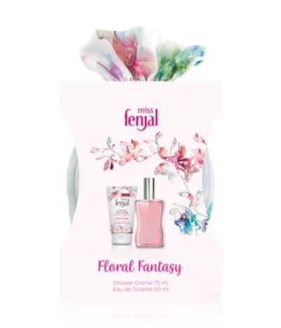 miss fenjal Floral Fantasy Eau de Toilette + Dusche + Beauty Bag Geurset 3 st