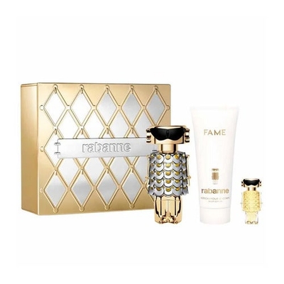 Paco Rabanne Fame Geschenkset Eau de Parfum 80 ml + Body Lotion 100 ml + Eau de Parfum 4 ml