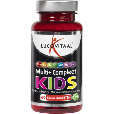 Lucovitaal Multi+ compleet kids kauwtablet Kindervitamines 60 stuks