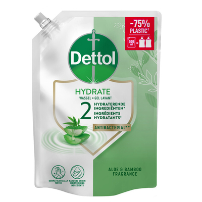 Dettol Aloë vera & bamboe handzeep navulling Vloeibare zeep 0,5 l