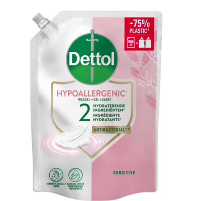 Dettol Hypoallergenic handzeep navulling Vloeibare zeep 0,5 l