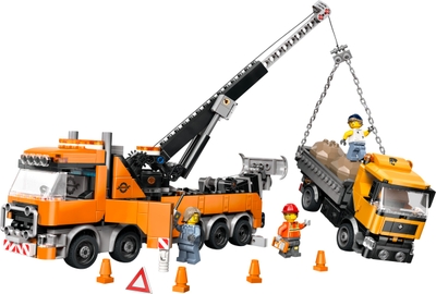 LEGO City Zware Sleepwagen met Kraan Bouwset 60467