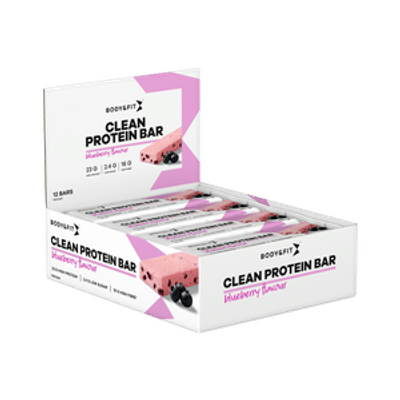 Body & Fit Clean Protein Bar Blueberry - 12 repen