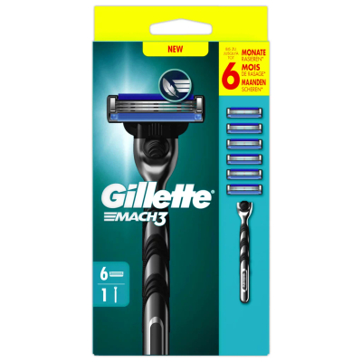 Gillette Mach 3 scheersystemen - 6 stuks