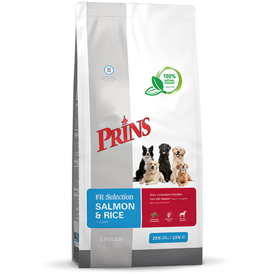 Prins Fit Selection Zalm&Rijst hondenvoer 2kg - hondenbrokken