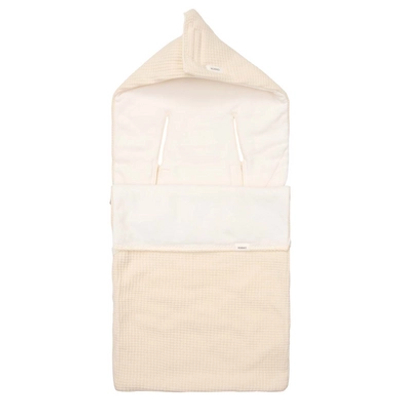 Koeka voetenzak 0+ 3/5 Punts Cotton Fleece Malaga offwhite