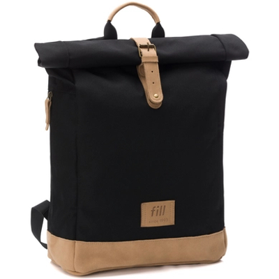 Fillikid Verander rugzak Rolltop Berlin zwart