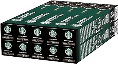 STARBUCKS Ristretto Shot by Nespresso, Dark Roast, Koffiecapsules 10 x 10 100 Capsules