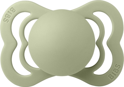 Bibs Supreme Sage/Hunter Green 6+ mnd 2 Stuks Silicone Fopspeen 260343