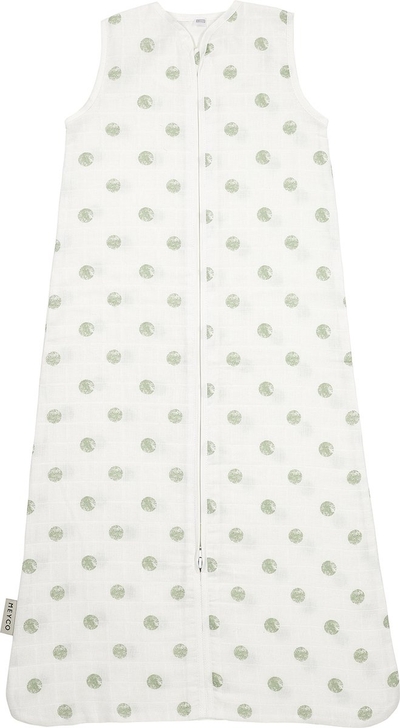 Meyco hydrofiel baby zomerslaapzak Dots soft green