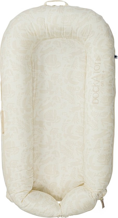DockAtot Deluxe+ Dock babynestje - ademend materiaal - 0 tot 8 maanden - Neutral Woodland