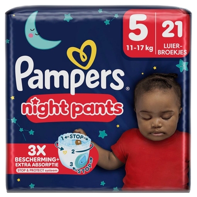 Pampers Baby Dry Night Pants  luierbroekjes maat 5 - 21 stuks