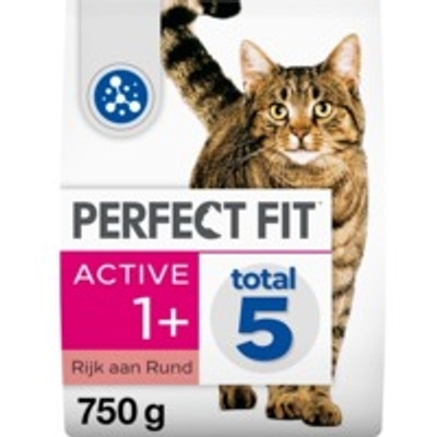 Perfect Fit Droogvoer Adult Active Rund 750 gr - kattenbrokken