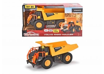 Majorette Grand Series - Volvo Kiepwagen - Constructie - Metaal - Licht en Geluid - 20 cm - Speelgoedvoertuig