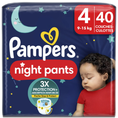 Pampers Baby Dry Night Pants  luierbroekjes maat 4 - 80 stuks
