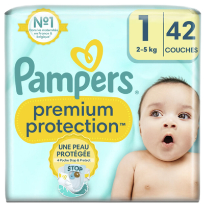 Pampers Premium Protection  luiers maat 1 - 42 stuks
