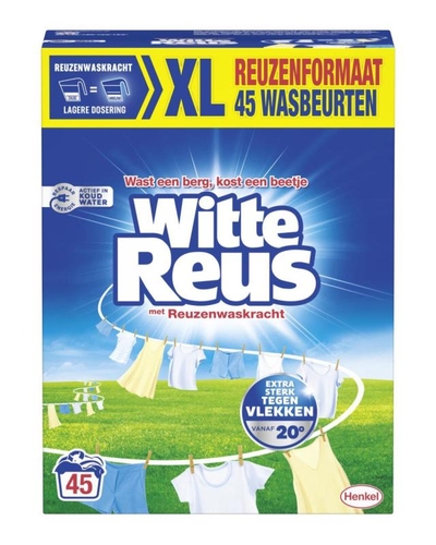 Witte Reus  waspoeder witte was - 45 wasbeurten
